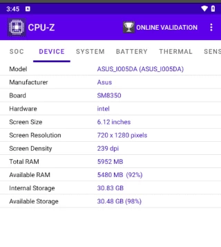 【安卓软件】CPU-Z 手机硬件检测工具 v1.55 修改版(5.0MB)