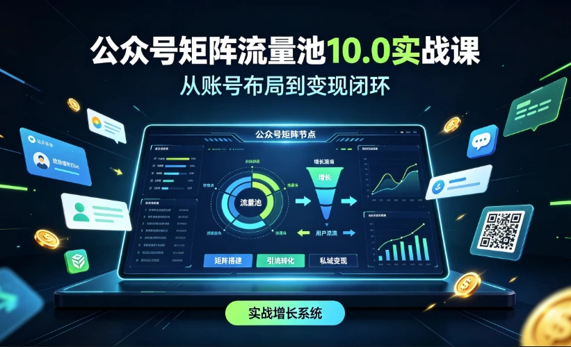 公众号矩阵流量池10.0实战课