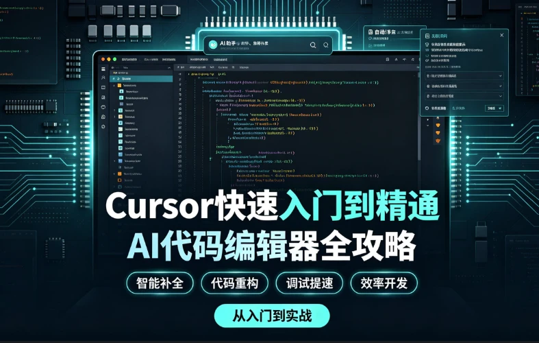 Cursor快速入门到精通，AI代码编辑器全攻略