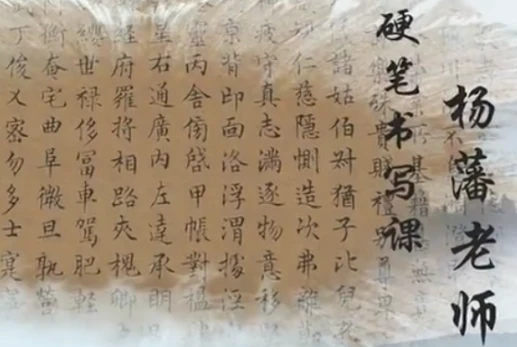 杨藩博士硬笔书法精品课