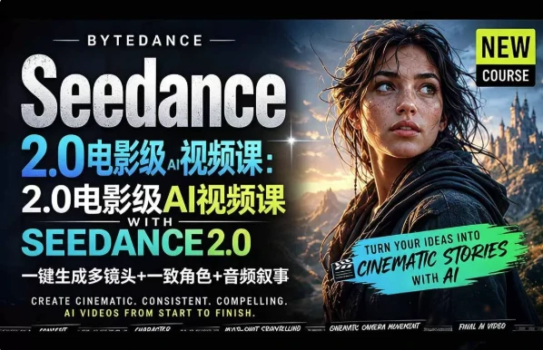 字节跳动的Seedance 2.0 AI电影视频生成制作教程