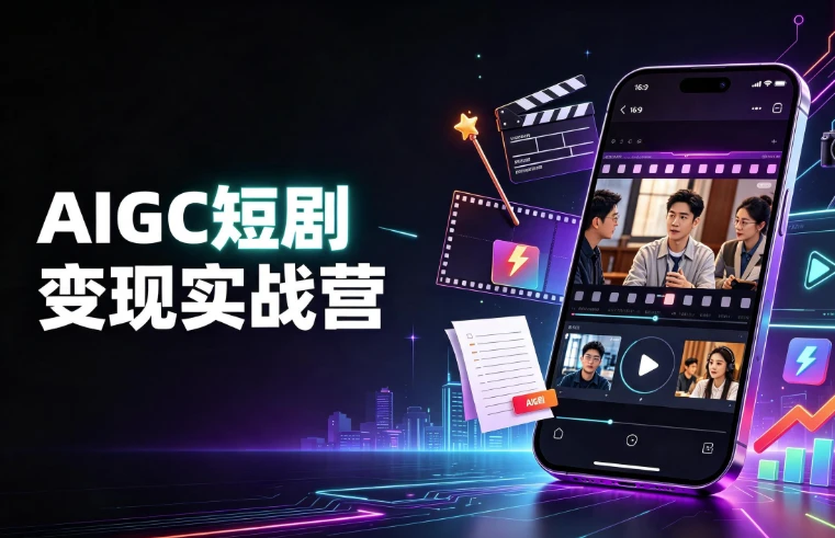 AIGC短剧变现实战营
