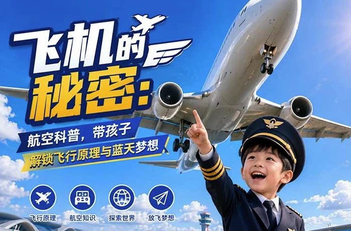 飞机的秘密：航空科普，带孩子解锁飞行原理与蓝天梦想
