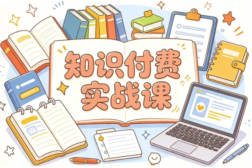 知识付费实战课，新手也能快速搭建变现体系